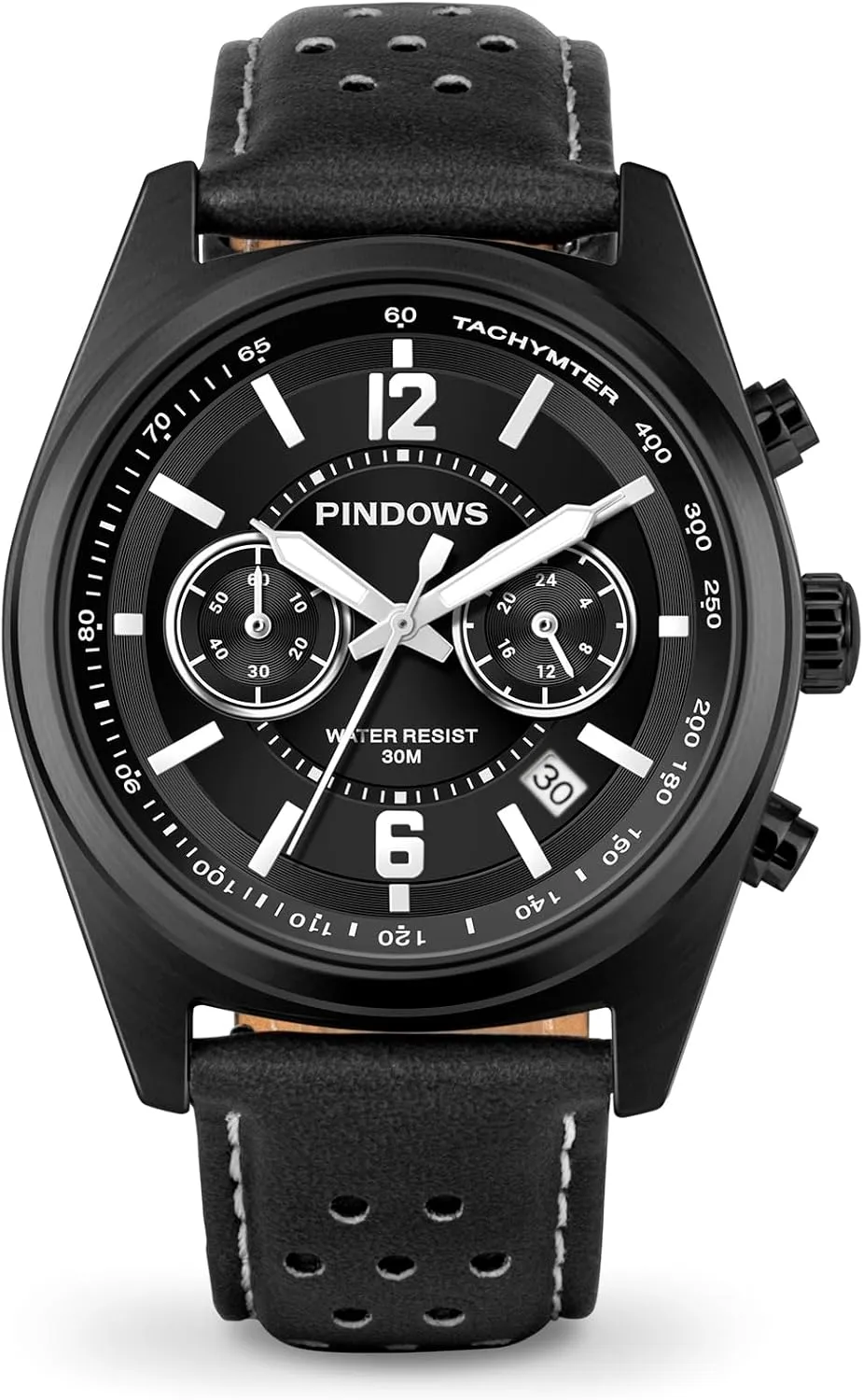 for Men, Waterproof cape Big Dial Analog Digital Sport Multifunction LED Backlight Fashion Wristwatches, Alarm Stopwatch Calendar PINDOWS Watch 