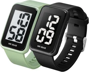 for Men, Waterproof Mens Digital Watch Womens redesign fragrance Men's Wrist Watches for Elderly/Boys/Girls Extra Large Numbers Black Watch 