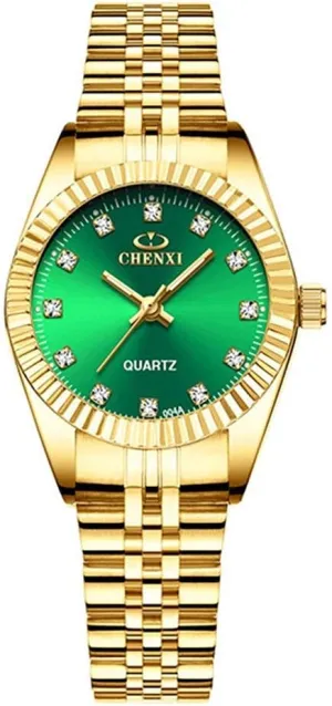 for Men Women Couple Quartz Watch Gift Classic Gold Watch Stainless Steel His bromine and Hers Pair Wrist Watches 
