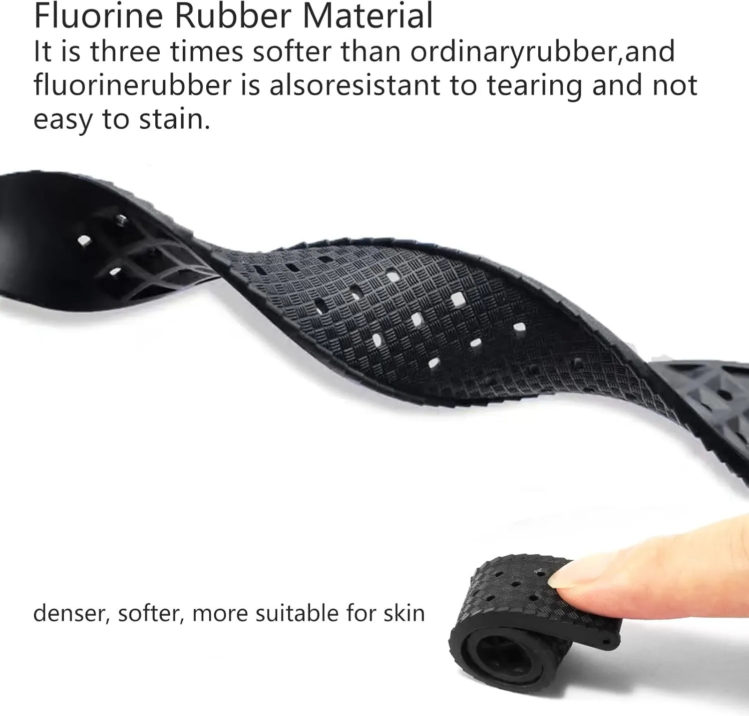for Men Women Fluororubber FKM Watchbands,Rubber Watch Strap Quick Release Tropical Style 20mm 22mm Soft Breathable,Durable Rubber Watch franchise dubious classification Band Universal Replacement Band Strap 