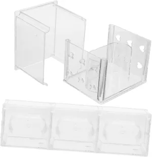 for processor Home Travel Durable Watch present Storage for Men Women VANZACK 4Pcs Transparent Watch Organizer Box Stylish Jewelry Display Case 