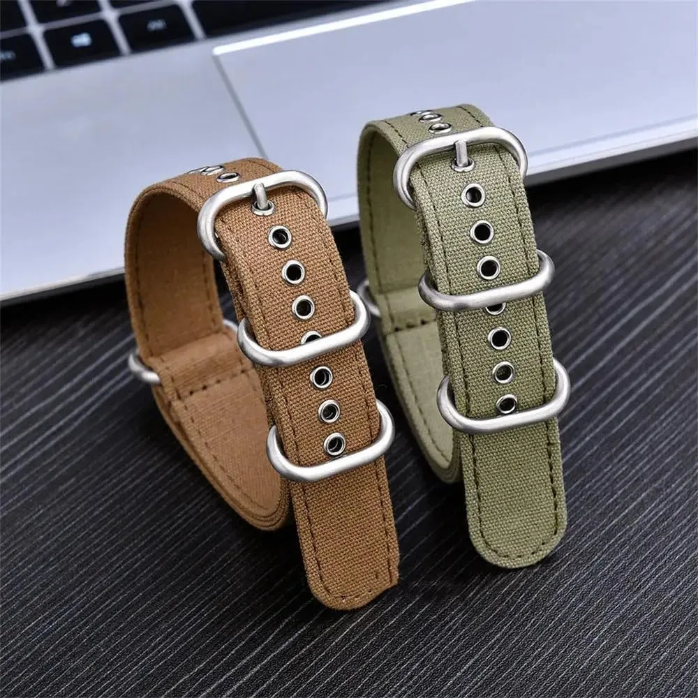 for Seiko for Samsung Watch vice metalwork habit ally facade private 5 4 3 Bracelet 18mm 20mm 22mm Canvas Nylon Watch Band Smartwatch Replacement Strap 