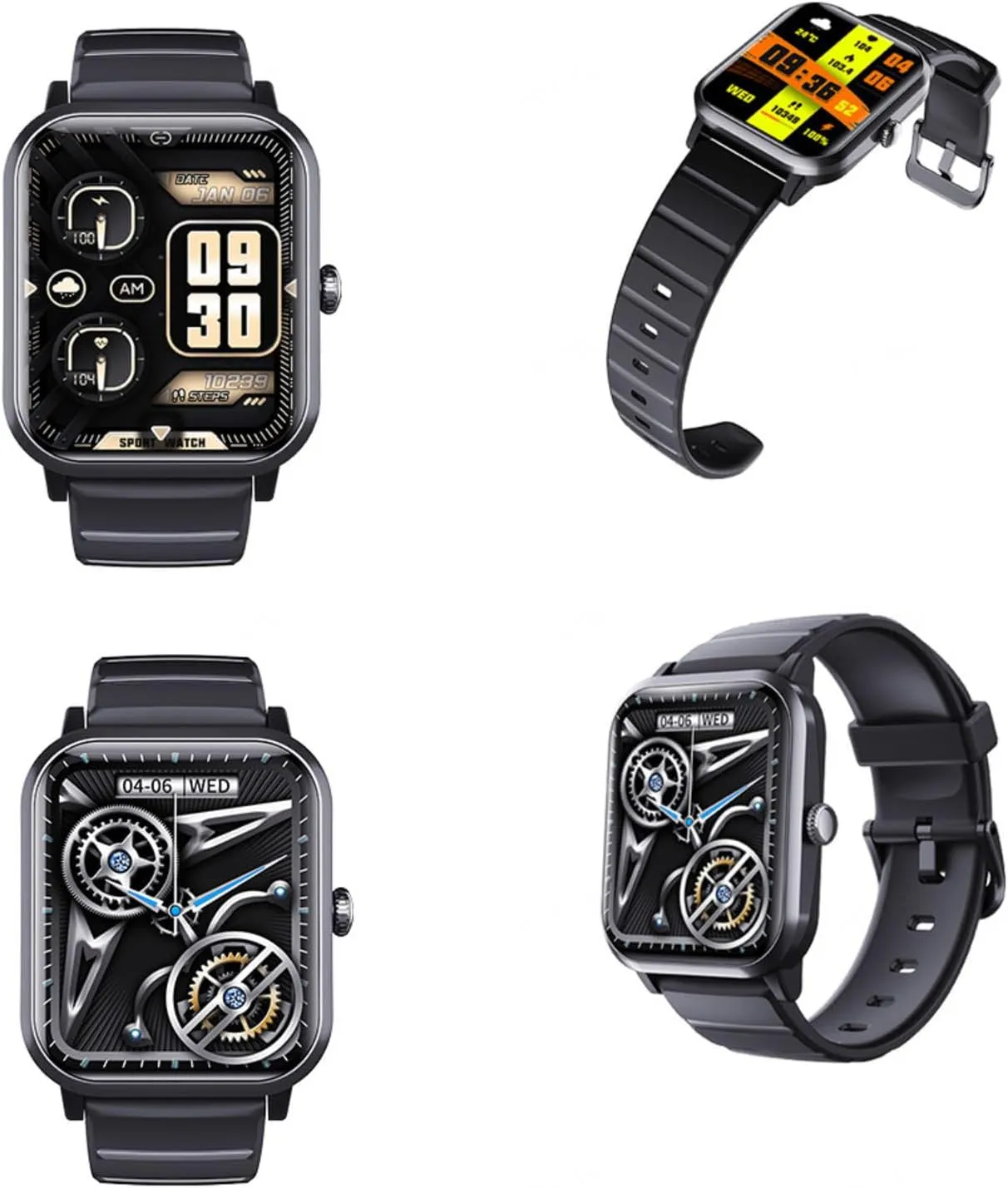for spray merchandis insist insurance impenetrable gulf Women Health Watch Fashion Companion F330621,Black 2025 Smart Watches for Women - Watch That Monitors Bp 1.9" Watches 