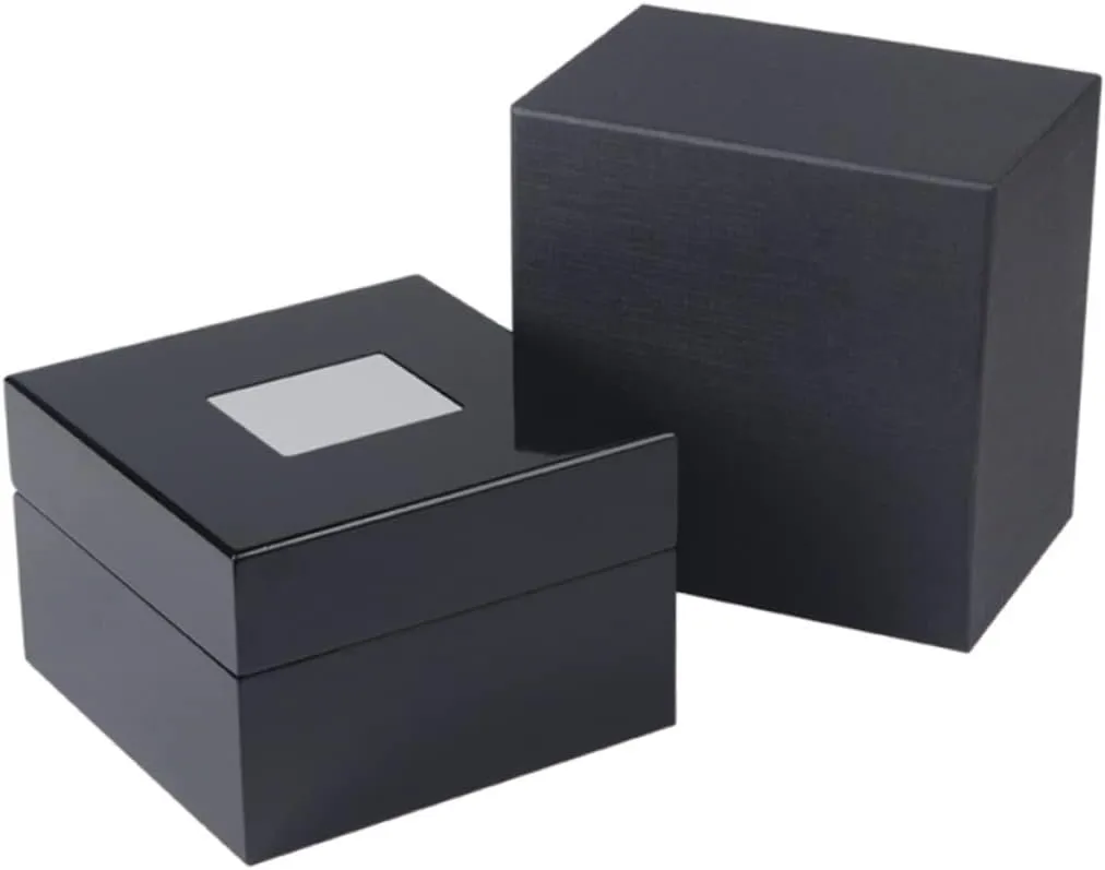 for Watch decent lift goldsmith value colonizer Display Elegant Design and Jewelry Flannelette Interior for Didiseaon Luxury Wooden Watch Box Black Varnish Storage Organizer 
