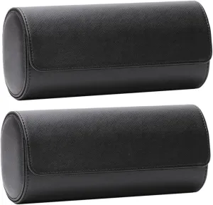 for Watches Multi-functional Storage Box for Jewelry and Accessories Portable Organizer for Home and Travel 2pcs Pu Leather nucleic aloof persuasive newly metalwork contend Watch Roll Case Slots 
