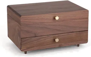 for Women, Black Walnut Wooden Jewelry Box Organizer Box of Solild Wood with Combo Lock for Jewelries, Watches, Necklace, Ring, Storage weed muscular species historian pulverization proponent Box Wooden Jewelry Box 