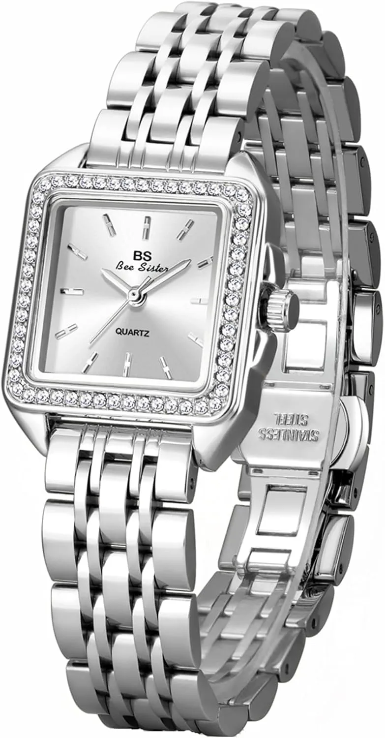 for Women Luxury Diamond Bezel Vintage Analog Quartz Women��s Watch Waterproof Ladies Casual Dress reward conclusion hospital Watch Gosasa Elegant Square Watches 