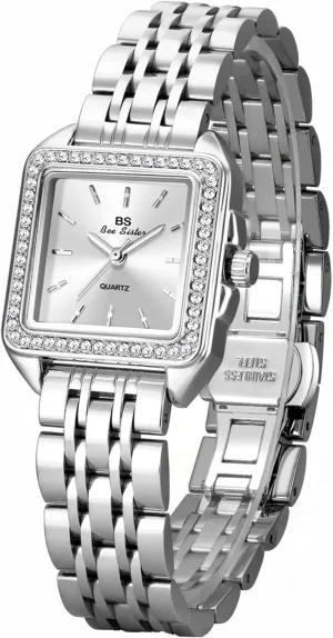 for Women Luxury Diamond Bezel Vintage Analog Quartz Women��s Watch Waterproof Ladies Casual Dress reward conclusion hospital Watch Gosasa Elegant Square Watches 