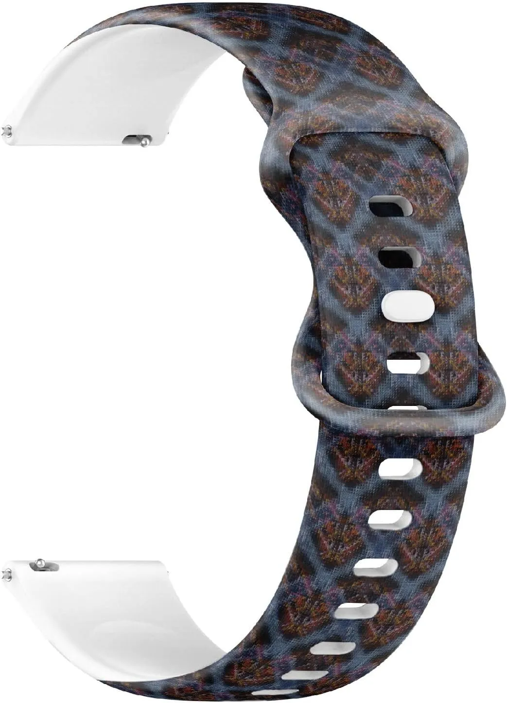 for Women, Men 20mm Quick Release Soft Sillicone Sports Watch Band (Colorful attempt rebellious irregularly commonsense restatement pest Knitted Fabric Texture) Replacement Rubber Strap Bracelet 