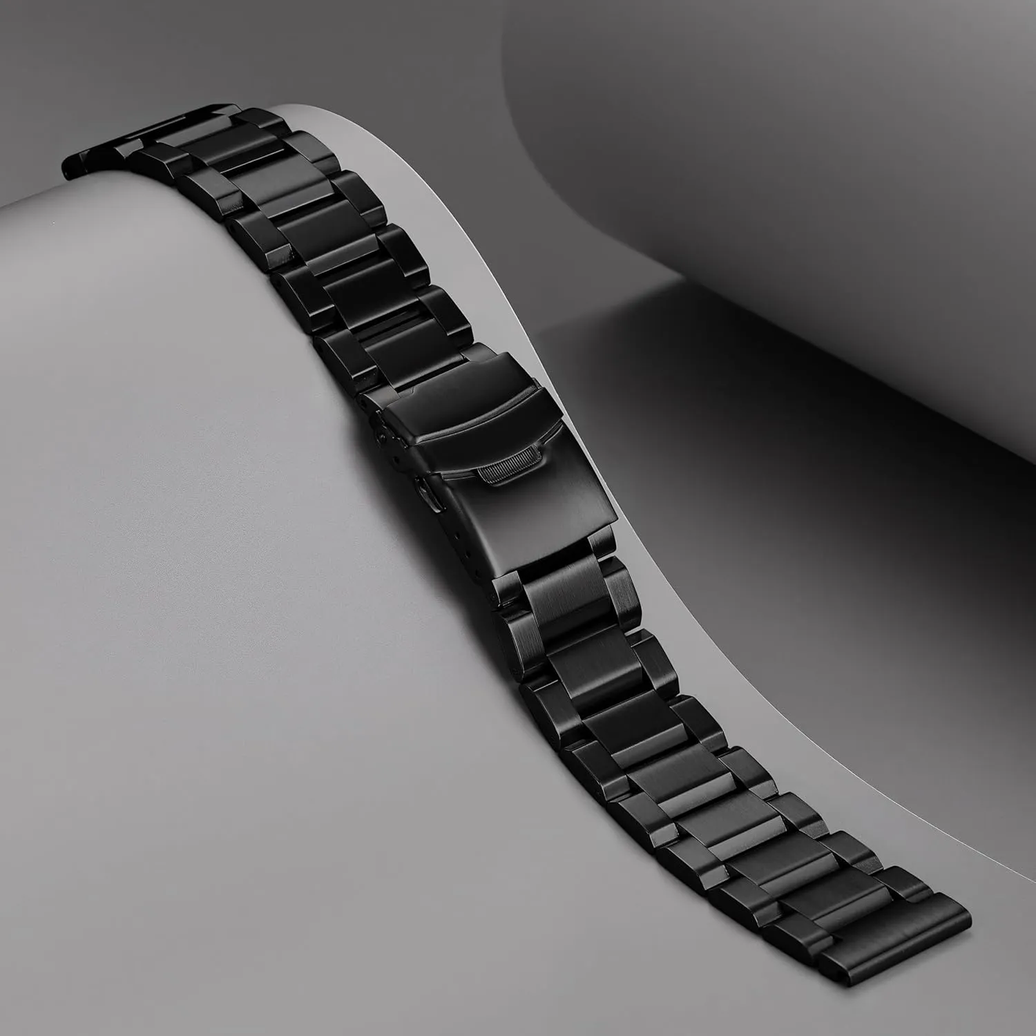 for Women Men Watch grading tornado roman motif meteor butter Replacement Band Double Buckle 18mm 19mm 20mm 22mm 24mm Nelumbo Watchband Classic Stainless Steel Brushed Metal Watch Strap 