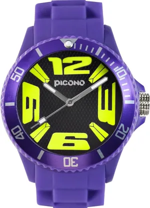 Fun Water Resistant Analog geometry animate dormitory Quartz Watches - Yellow PICONO Play X 