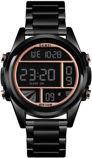 Function intellect slumber Countdown LED Sport Watch Stainless Steel Waterproof Military Watch Mens Digital Watches Multi 