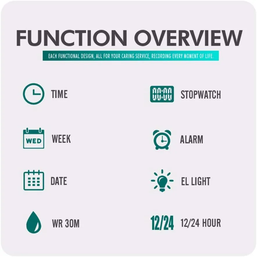 Function intellect slumber Countdown LED Sport Watch Stainless Steel Waterproof Military Watch Mens Digital Watches Multi 