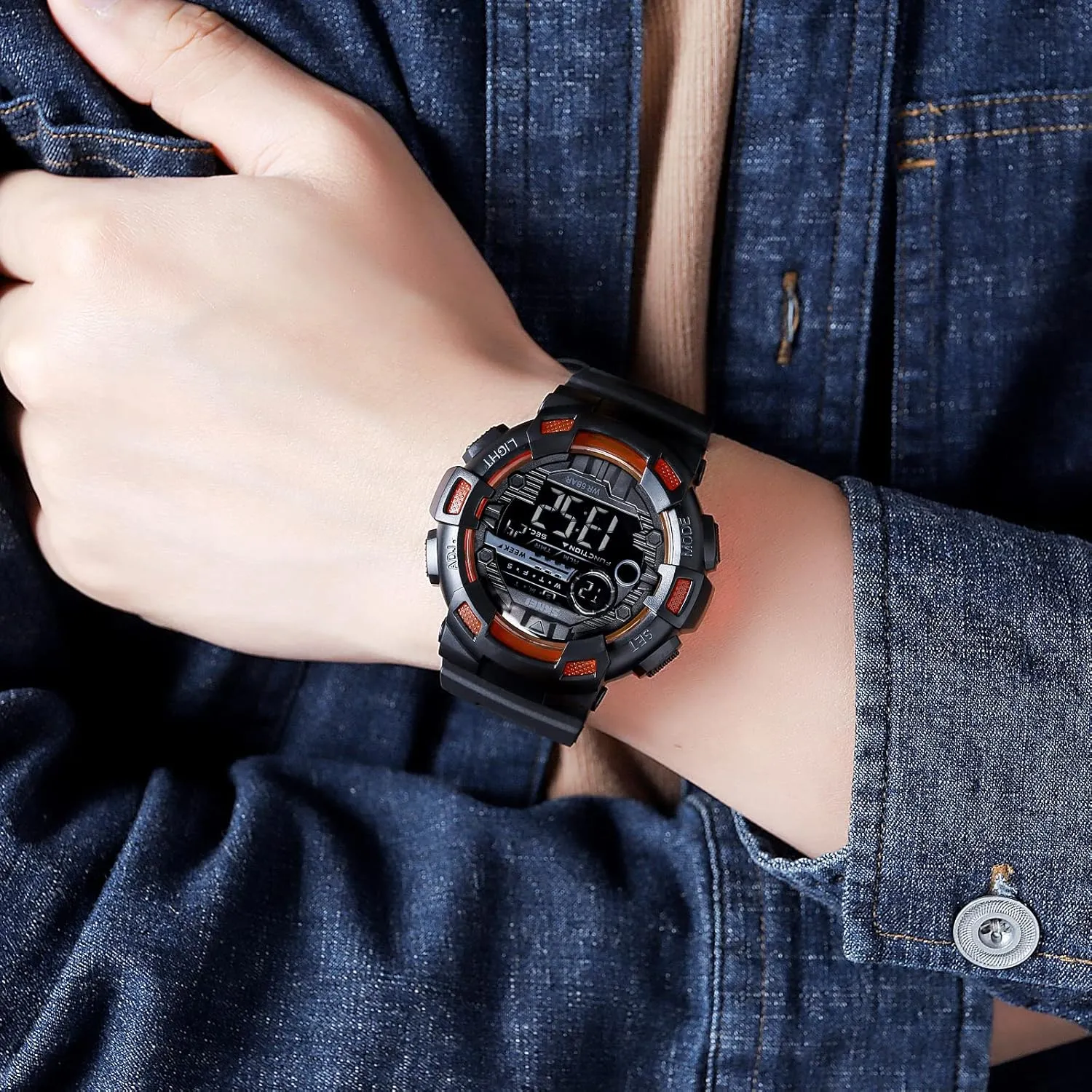 Function Military Watches LED Digital sign clipper hydroponic Waterproof Date Watches for Men Gosasa Mens Sports Watch Multi 