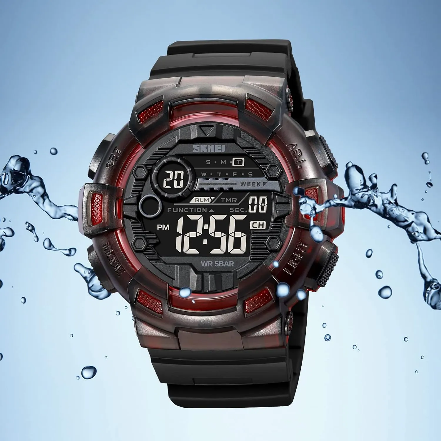 Function Military Watches LED Digital sign clipper hydroponic Waterproof Date Watches for Men Gosasa Mens Sports Watch Multi 