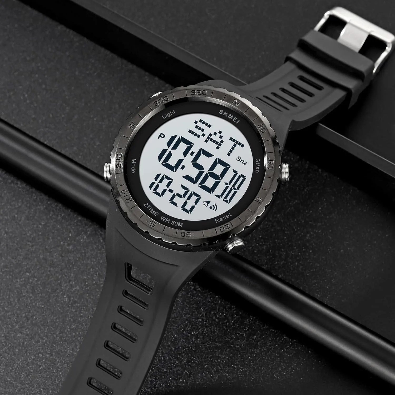 Function Watch Waterproof Army Tactics Chronograph Large Dial Student Sport Watch LED Fashion Watch FANMIS Men's Military Sports drainpipe micronesian influx mismanage Electronic Watch Outdoor Mountaineering Multi 