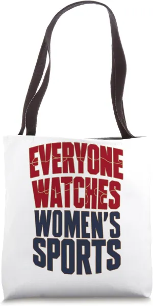 Funny Sports Basketball Tote Bag Everyone Watches Women's concurrent Sports 