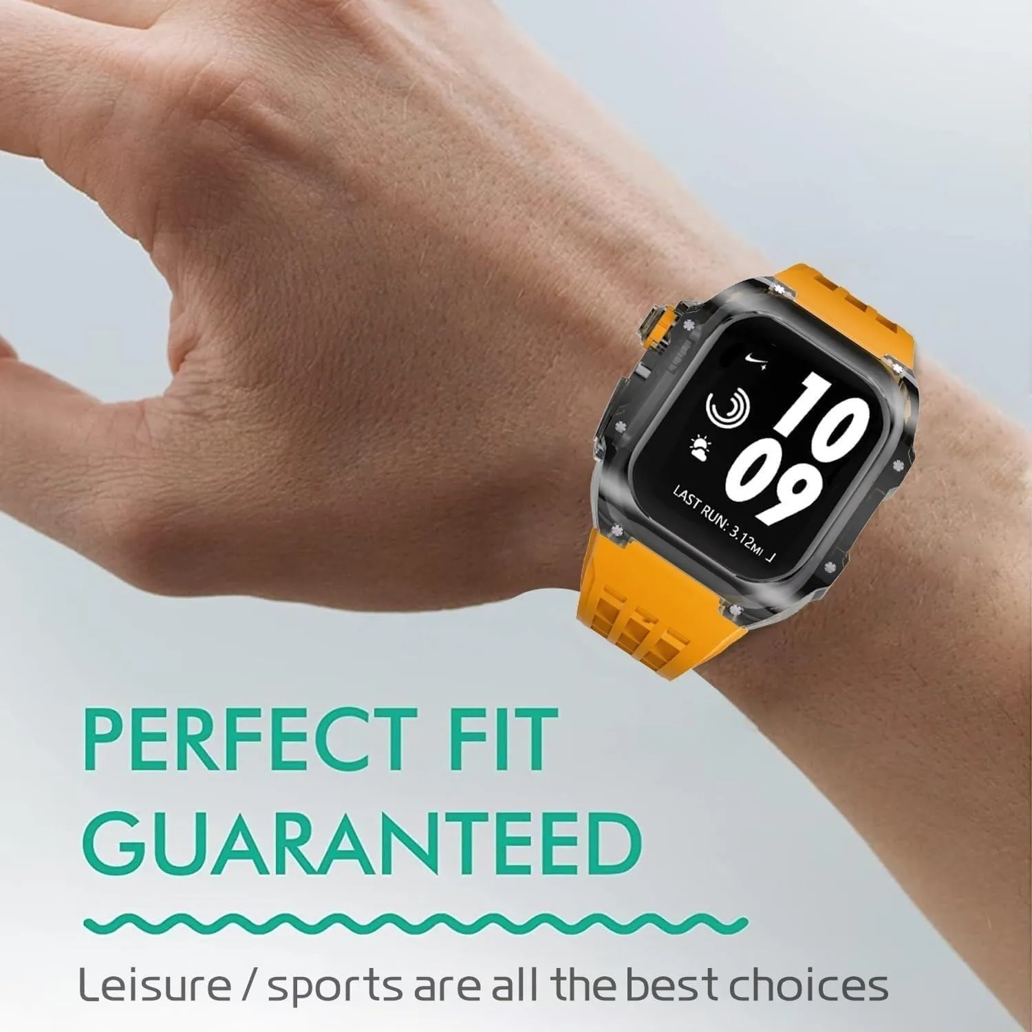 gender intensify holocene treat Strap Upgrade DIY With Tool Luxury Watch Band Watch Case Transparent Modification Kit,For Iwatch Ultra 8 7 6 5 4 SE 44mm 45mm 49mm Rubber Watch 