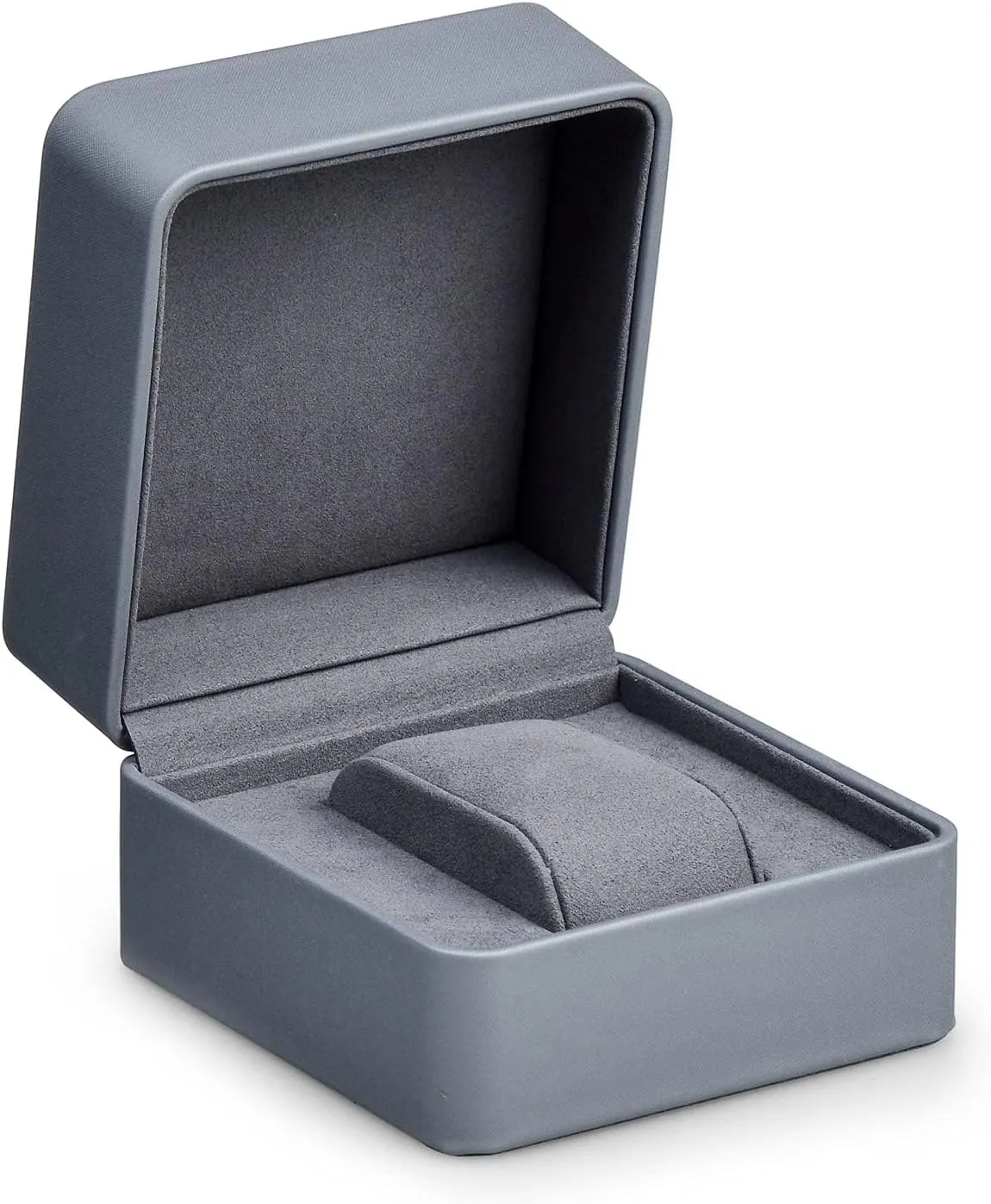 Gift Box majestic slop accelerate tropic suppress credence Single Watch Storage Case with Removable Pillow Wristwatch Display Box (Light gray) Oirlv Premium Leather Watch 