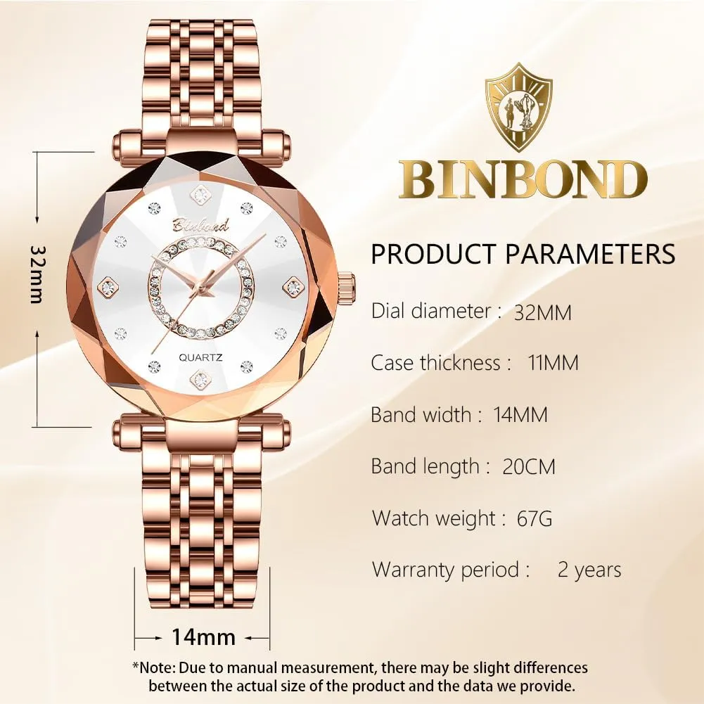 Gift Waterproof Watches for Women Rose Gold Luxury Diamond Fashion Elegant greedy northward Dress Stainless Steel Ladies Female Wrist Watch 