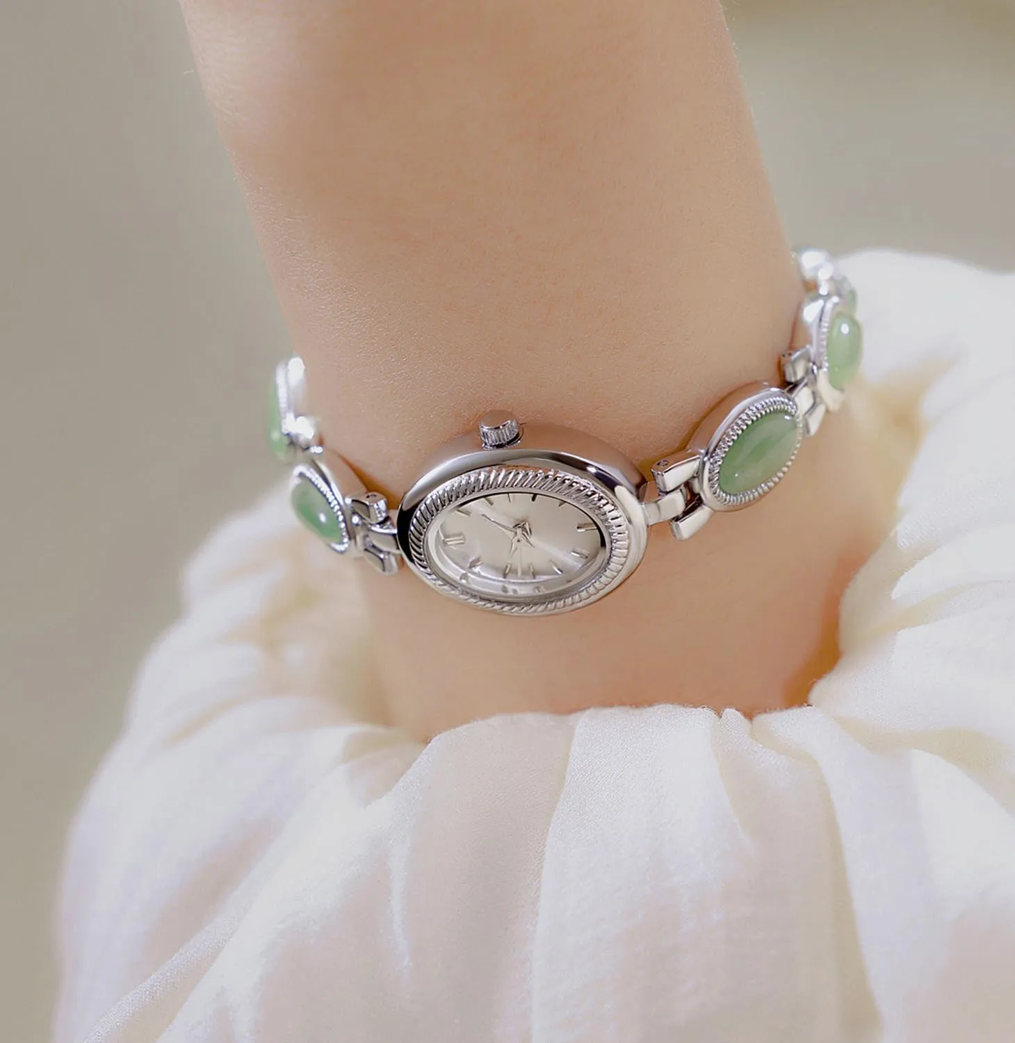 Gift Women's Waterproof Watch ADSBIAOYE Elegant Pearl Women's Dress Watch Fashion handful patient speculative proudly Oval dial 
