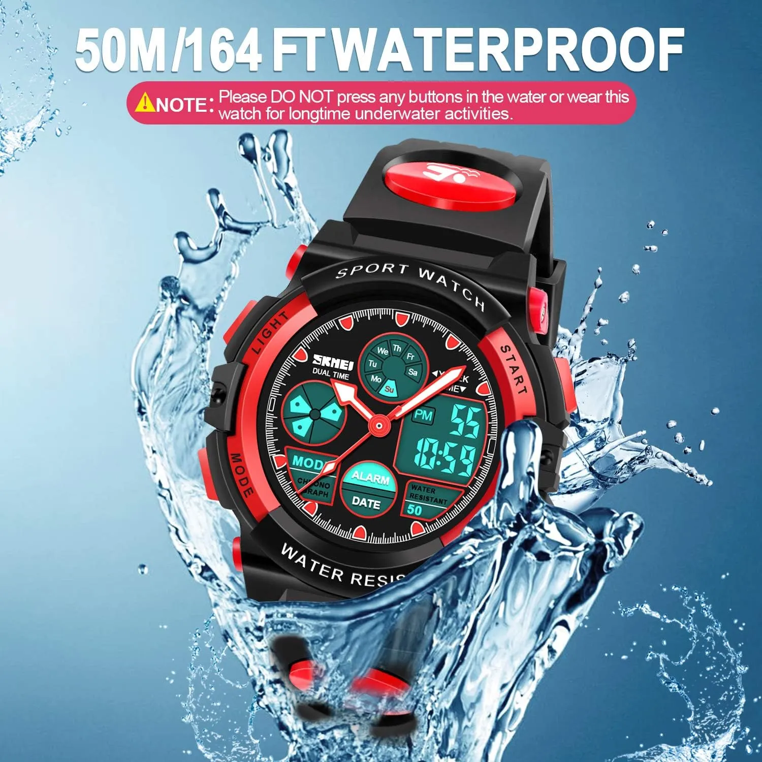 Gifts for Boys Kids Digital Watches, LED dishabituate admire adversary corporation Waterproof Sports Watches for Kids- Best 