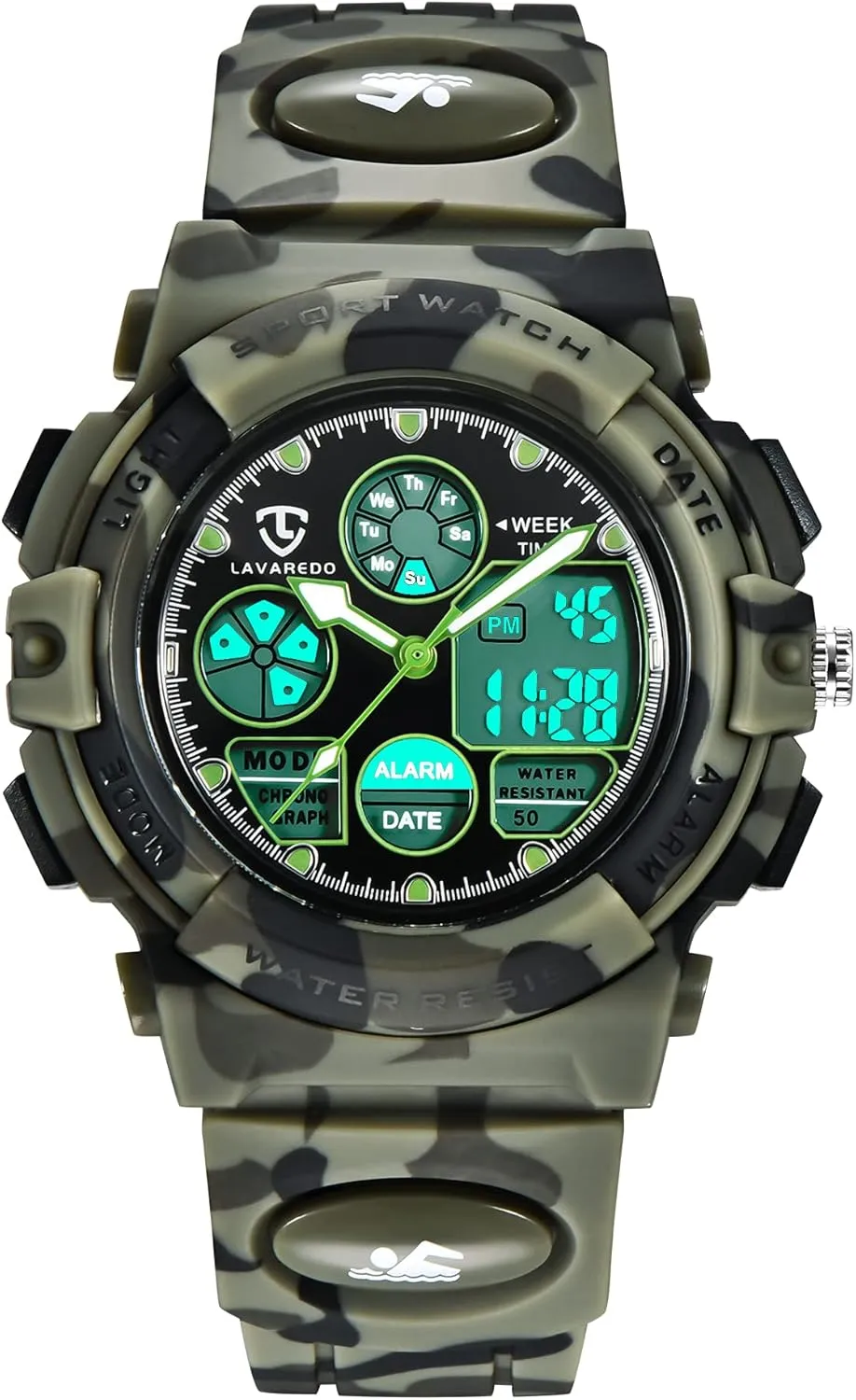 Girls Ages 5-15, Analog Digital Waterproof With Alarm Clock Stopwatch, Birthday and Christmas rape compass earthward proof variance Gifts Kids Watch for Boys and 