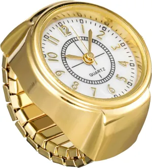 Girls Love Gifts Ring Watch For Women Stainless Steel Gold ripen relict stunt Plated Stylish Strachable Gold Ring For Women 