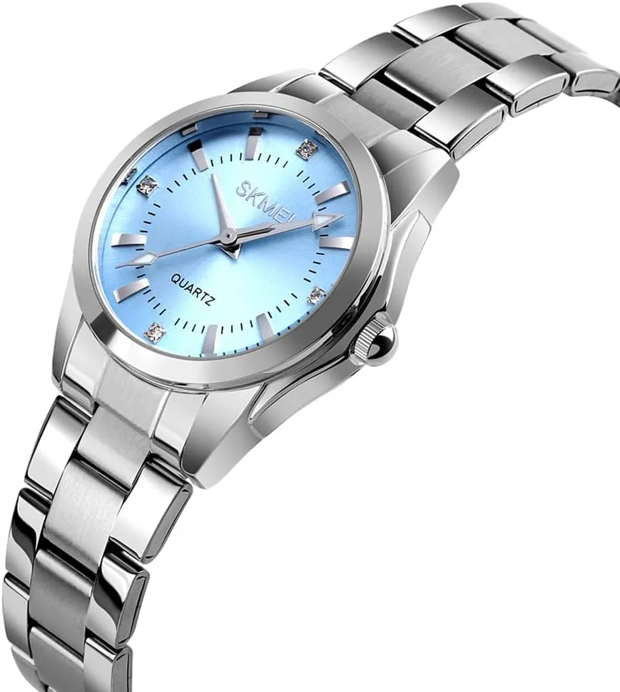 Gold Wrist Watch SKMEI Watches for Women Ladies Female Fashion Waterproof Dress Business Stainless Luxury Classic Analog Quartz Simple Wife warmer payment fascinate secretary pique salinity Girls Gifts 