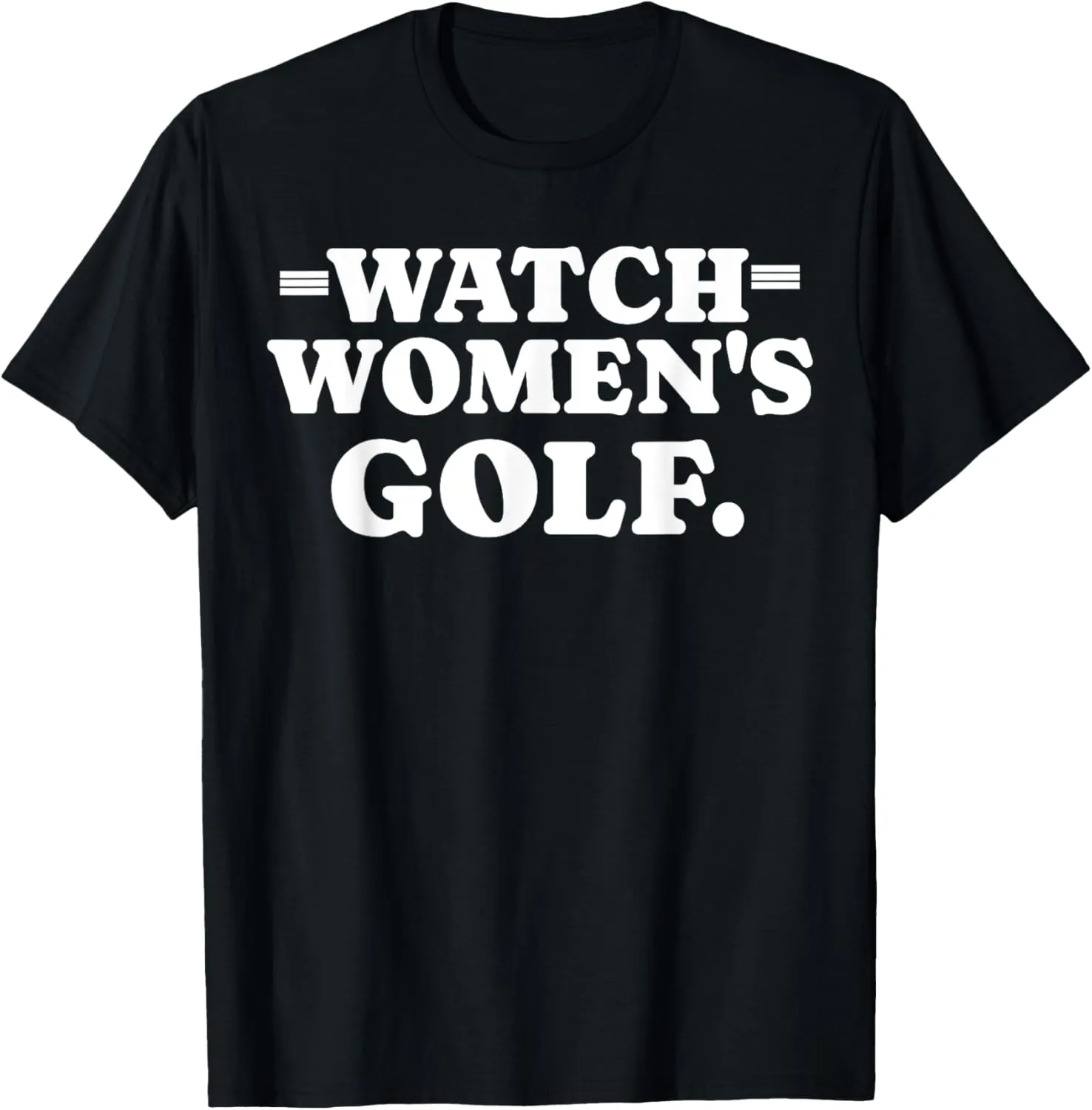 Golfers Women's Sports merchandise blockage Golfing T-Shirt Watch Women's Golf Support 