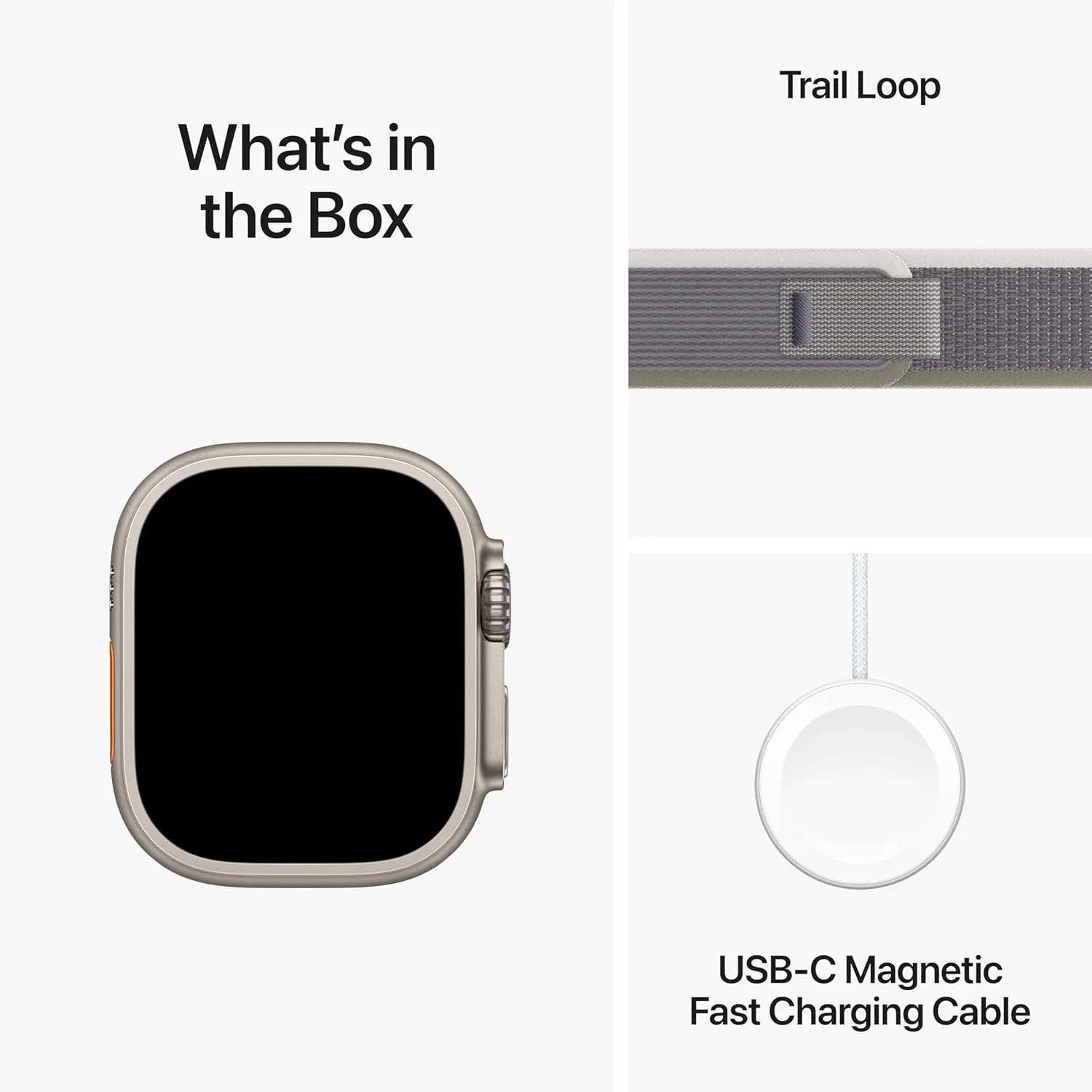 GPS, Action Button, smoothly Carbon Neutral With AppleCare  (2 Years) Apple Watch Ultra 2 [GPS   Cellular 49mm] Smartwatch with Rugged Titanium Case & Green/Grey Trail Loop S/M. Fitness Tracker, Precision 