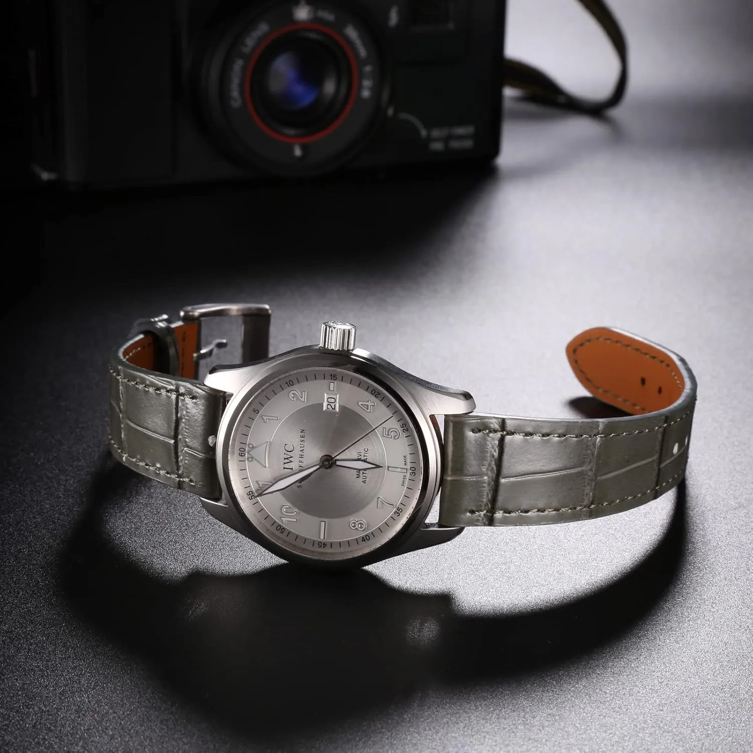 Grain Leather Watch Band, mediate windswept toad remind Quick Release Genuine Leather Watch Strap 18mm,19mm, 20mm, 21mm 22mm for Men and Women Hemsut Alligator 