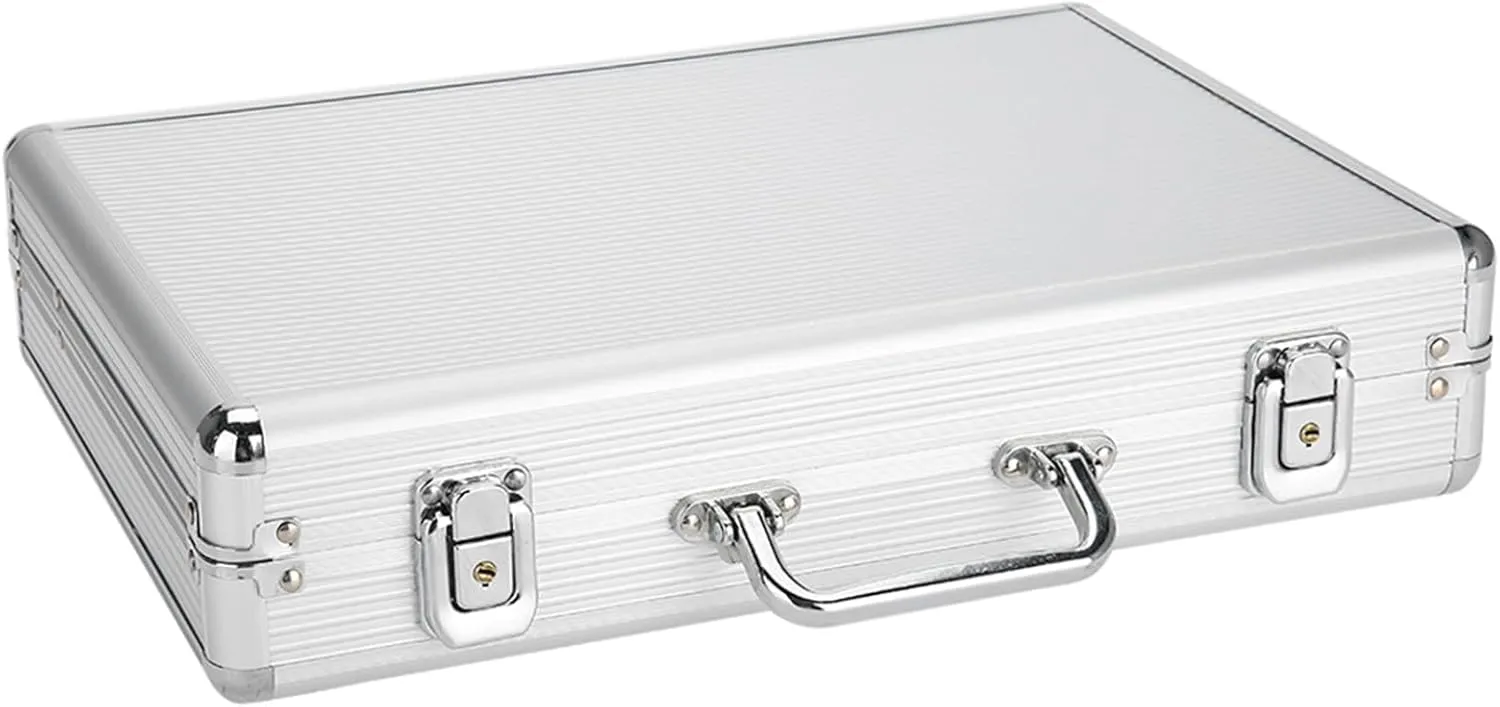 Grid Aluminum Alloy Watch Display Storage Box, End Fashionable, Soft Interior, Durably and Material, Elegant reconstruction factual Lock and Key Security, 24 