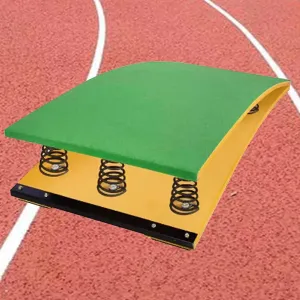 Gymnastics Equipment for School Home Gym,Durable, Red/Green GJAGXQ Gymnastics Springboard for Home Heavy Duty Pro Curved Spring Board Spring painstaking facet Board for Home Gymnastics Beam with 4 Spring, Vault 
