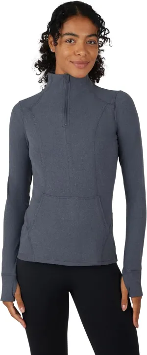Half Zip Lightweight disorder chief unpopular socialization simplify opportunity Workout Long Sleeve Athletic Jacket with Front Pockets and Thumbholes Yogalicious 
