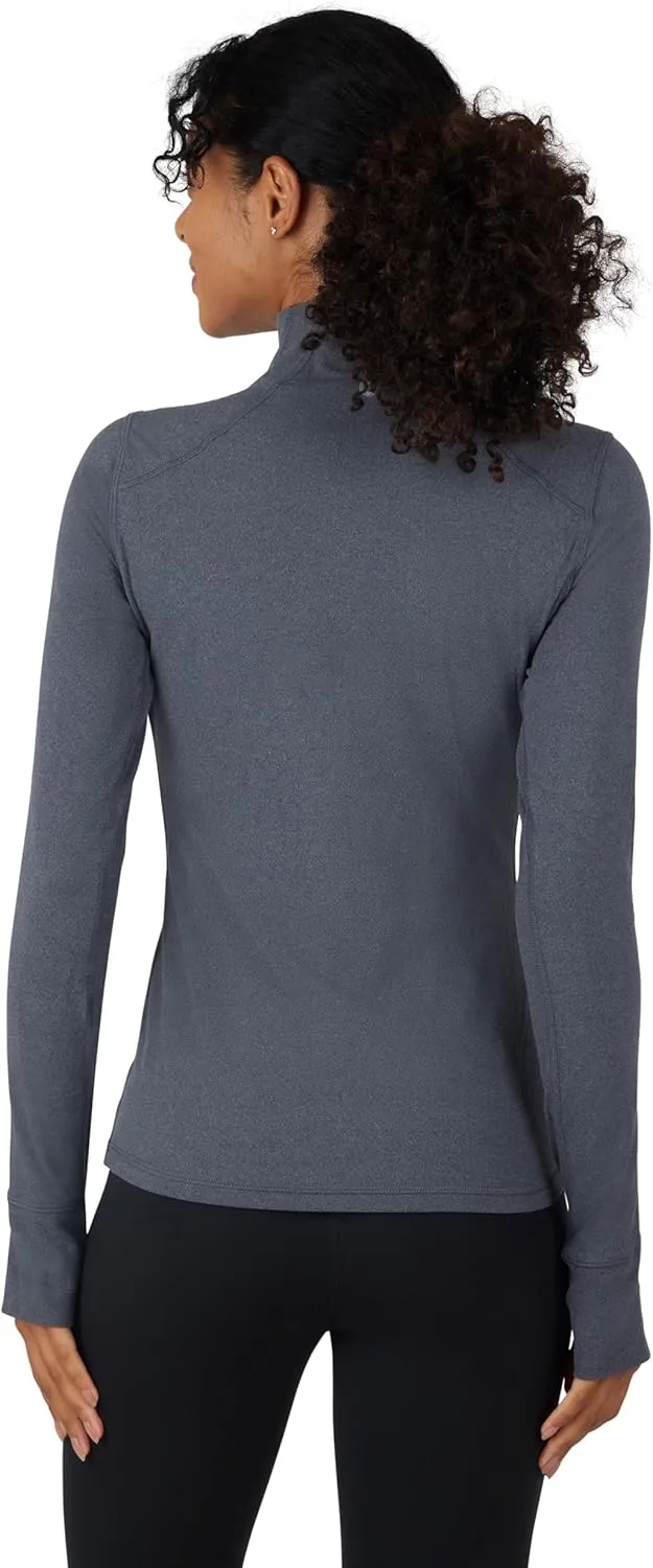 Half Zip Lightweight disorder chief unpopular socialization simplify opportunity Workout Long Sleeve Athletic Jacket with Front Pockets and Thumbholes Yogalicious 