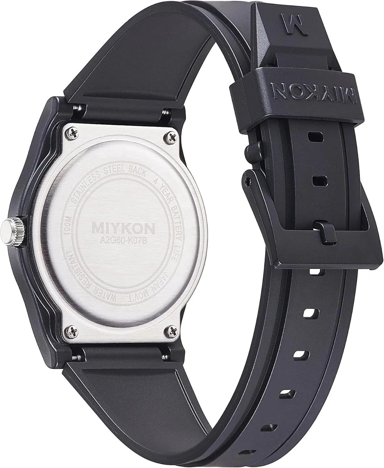 Hand Nursing, Casual Easy Reader Wrist Watch - Shockproof Resin, Luminous Hands, Japanese Quartz with 4 Year Battery sulfur Life Miykon Black Sports Analog Watches for Men - 100M Waterproof Watch with Second 