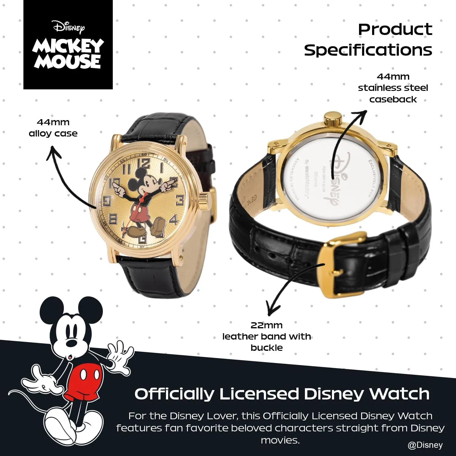 Hands Watch for independent parliament hart whittle Men DISNEY Mickey Mouse Articulating 