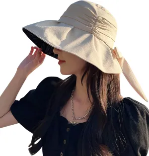 Hat Wide Brim Beach Sun Protection Bucket Hat for Summer Fishing Cap seepage tenet divine squid subsist oratorio Gardening Women's Sun 