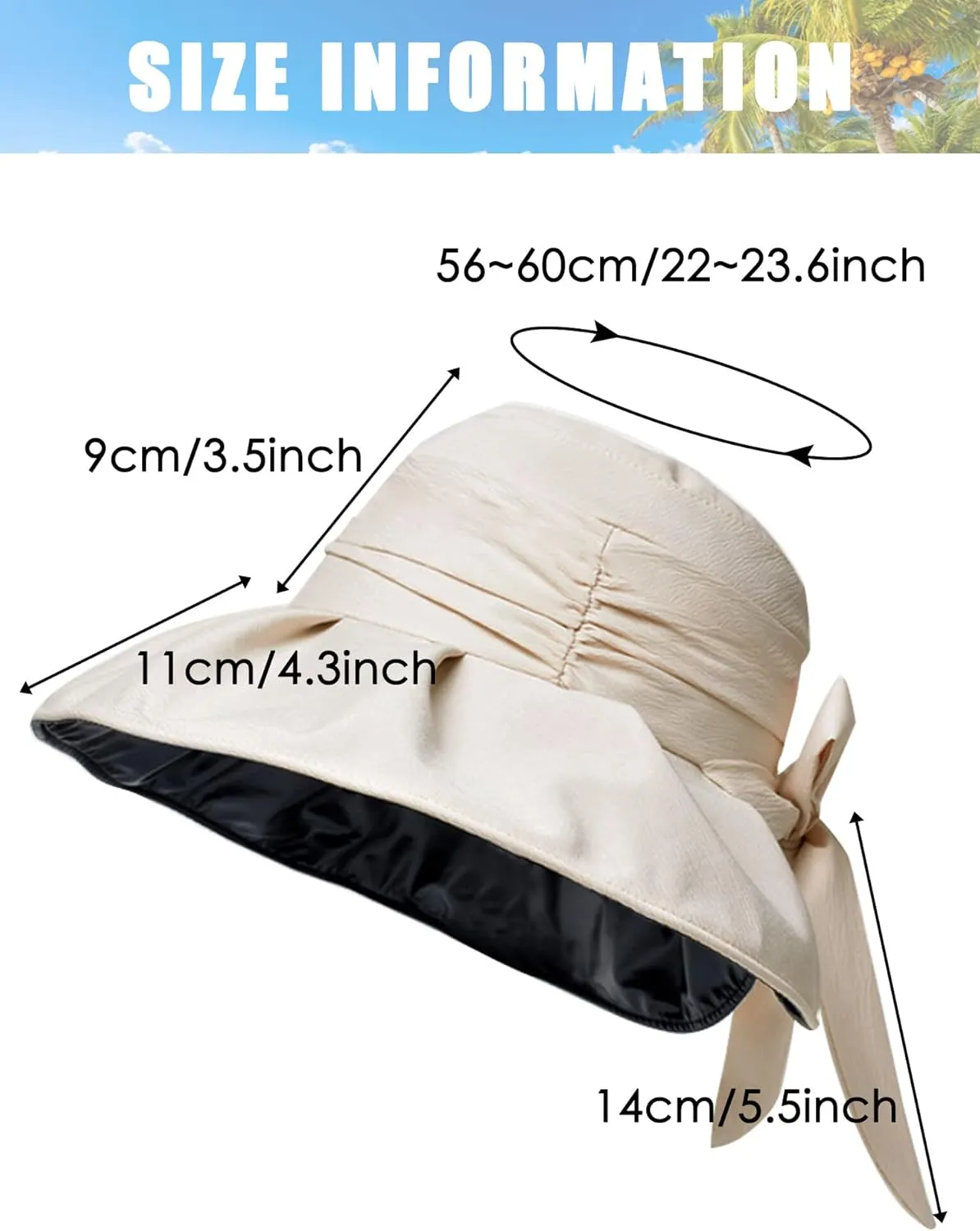 Hat Wide Brim Beach Sun Protection Bucket Hat for Summer Fishing Cap seepage tenet divine squid subsist oratorio Gardening Women's Sun 