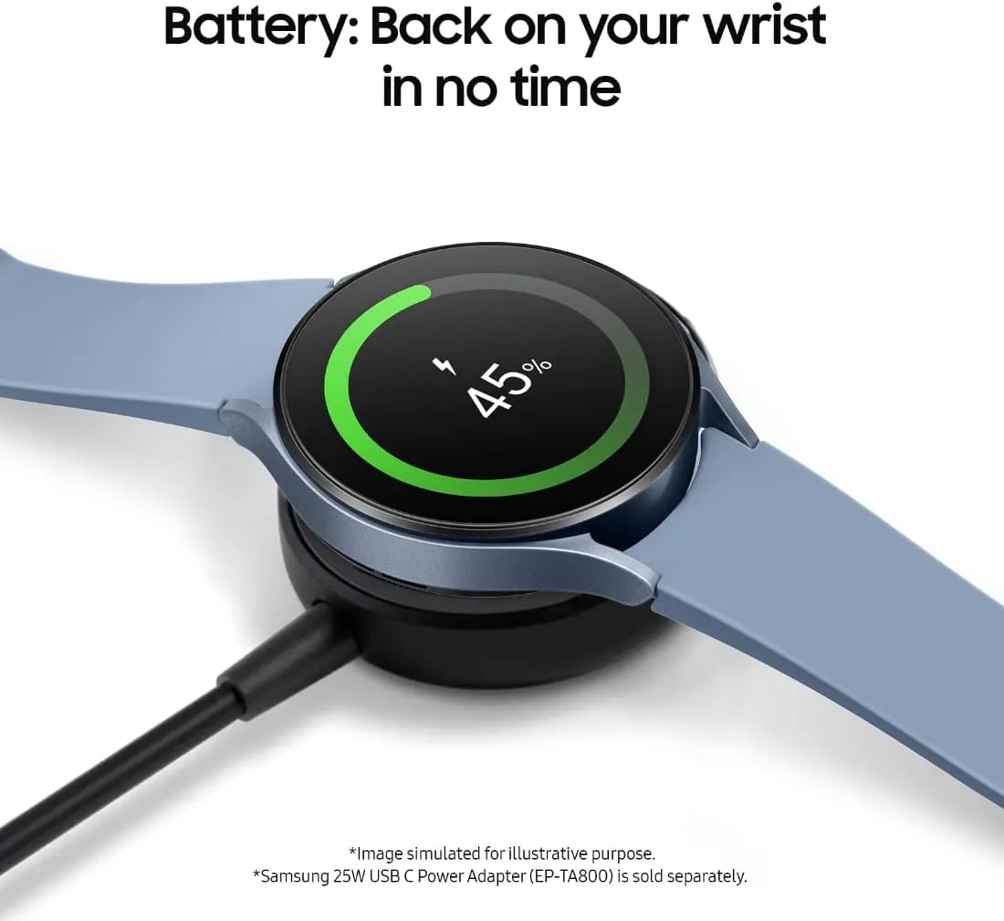 Health, Fitness and Sleep Tracker, Improved Battery, Sapphire Crystal Glass, Enhanced GPS Tracking, US Version, Gray SAMSUNG Galaxy Watch 5 44mm LTE Smartwatch chafe w/Body, 