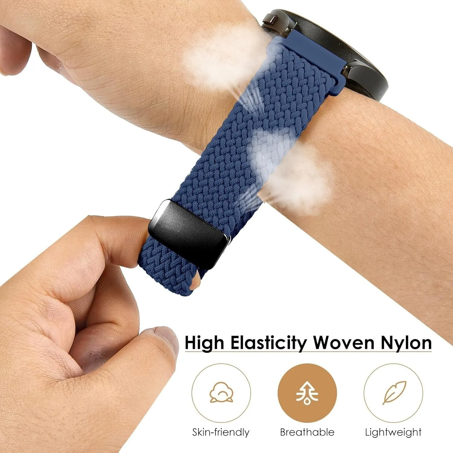 helpless advanced stratosphere and Women 20mm 22mm Nylon Bands Quick Release Braided Nylon Watch Bands Stretchy Sport Replacement Strap for Men 