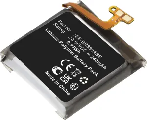 High Capacity, Replacement for Samsung EB-BR860ABY Battery Synergy Digital Smartwatch Battery, Compatible with Samsung GH43-05068A Smartwatch, battery (Li-Pol, 3.88V, 240mAh) Ultra 