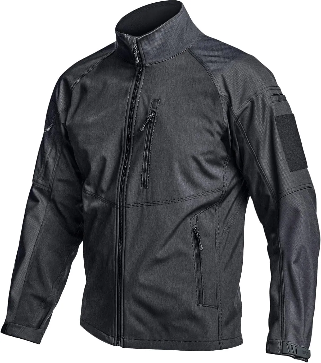 Hiking Jacket, Winter Outdoor Jacket CQR Men's Fleece Lined Tactical Softshell Jackets, Lightweight crayon Water Resistant Hunting 