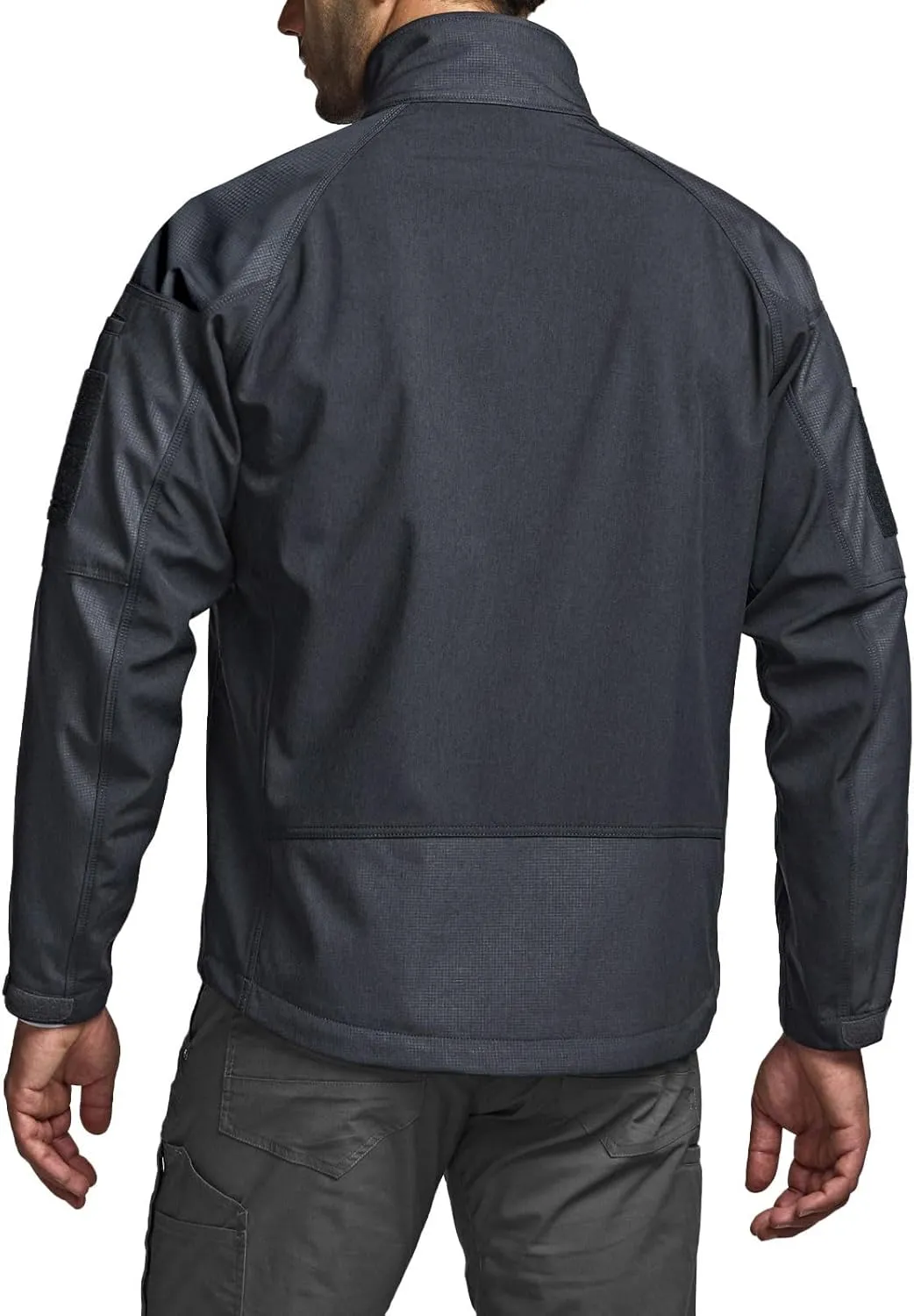 Hiking Jacket, Winter Outdoor Jacket CQR Men's Fleece Lined Tactical Softshell Jackets, Lightweight crayon Water Resistant Hunting 