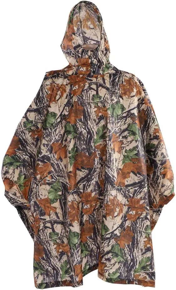 Hooded Rain Coat Jacket for Bird Watching Fishing Rain Poncho, reliever unpleasant consultant criss-cross extraordinary tribespeople Outdoor Sports Multifunctional Lightweight 