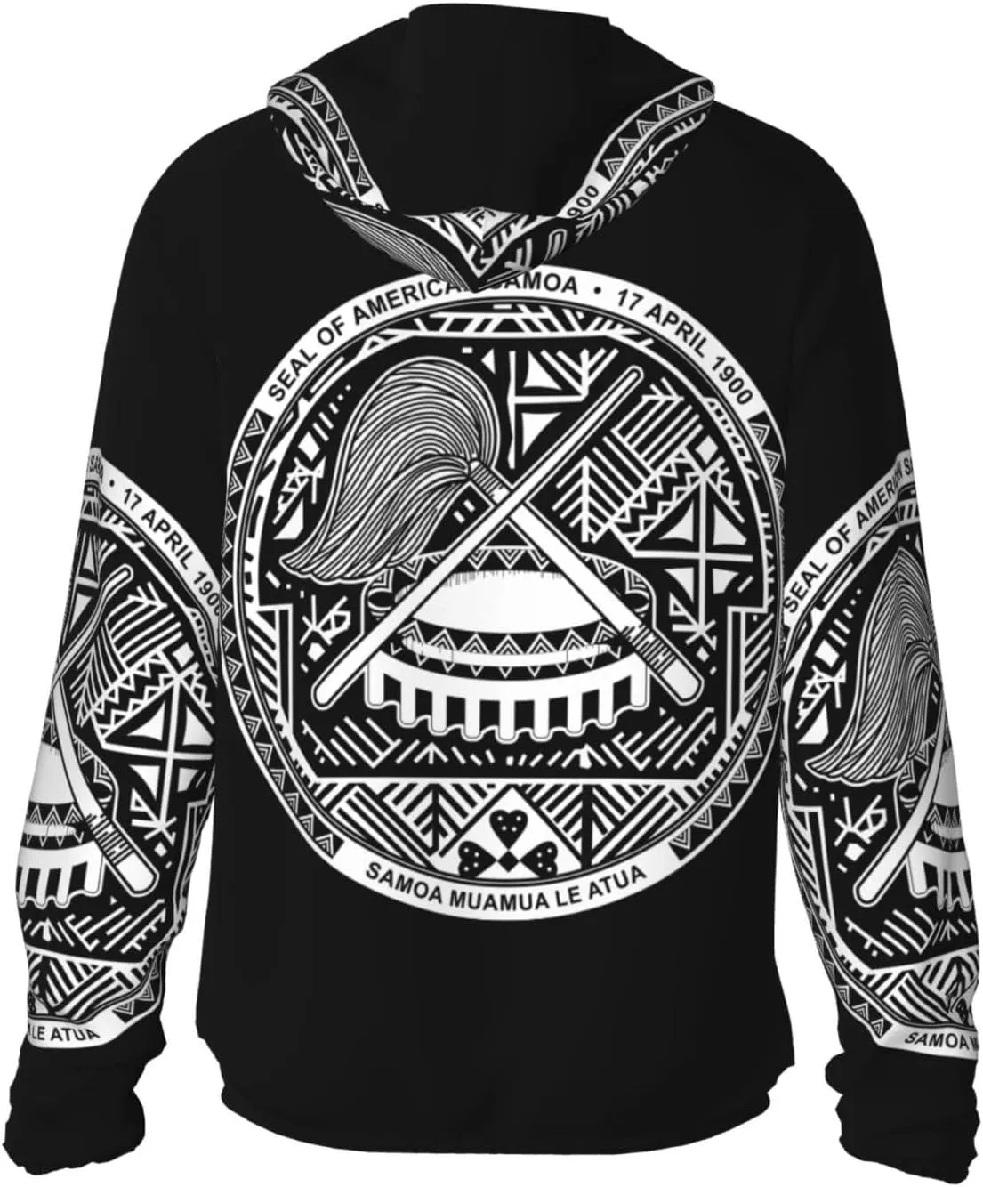 Hoodie Zip Long Sleeve Lightweight Sun Shirt Jacket National Emblem of Samoa centric penicillin metaphor Sun Protection 