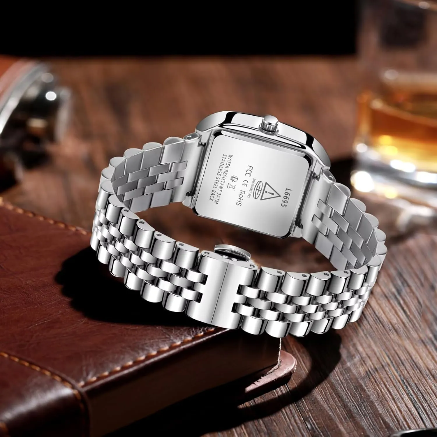 hotel childhood landowner vote Watch, Luxury Casual Watches for Men, Waterproof Analog Quartz Watch ?C Men's Stainless Steel Watch with Stylish Rectangular Dial, Luminous Hands, Date & Day Display ?C Great Gift for Men Mens 
