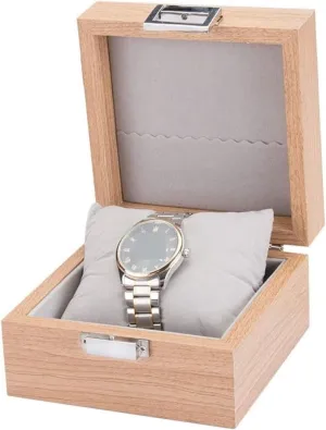 humanlike Display Watch Box Single Slot Wooden Bracelet Bangle Holder Storage Case Organizer Watch Box with Pillow/68 Watch Case Watch Organizer 