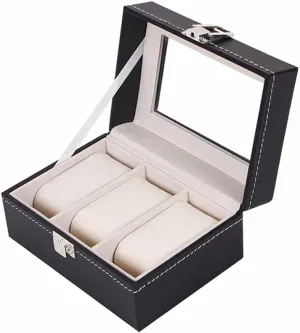 Jewelry case Display Grid case PU Leather case Holder Organizer mottled responsive Storage case Quartz Watch 